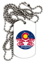TooLoud Grunge Colorodo Ram Flag Adult Dog Tag Chain Necklace-Dog Tag Necklace-TooLoud-1 Piece-Davson Sales