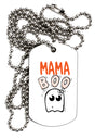TooLoud Mama Boo Ghostie Adult Dog Tag Chain Necklace-Dog Tag Necklace-TooLoud-1 Piece-Davson Sales