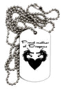 Proud Mother of Dragons Adult Dog Tag Chain Necklace by TooLoud-Dog Tag Necklace-TooLoud-White-Davson Sales