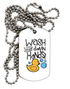 TooLoud Wash your Damn Hands Adult Dog Tag Chain Necklace-Dog Tag Necklace-TooLoud-1 Piece-Davson Sales