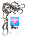 iMom - Mothers Day Adult Dog Tag Chain Necklace by TooLoud-TooLoud-White-Davson Sales