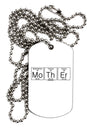 Mother - Periodic Table Adult Dog Tag Chain Necklace by TooLoud-TooLoud-White-Davson Sales