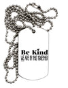 TooLoud Be kind we are in this together Adult Dog Tag Chain Necklace-Dog Tag Necklace-TooLoud-1 Piece-Davson Sales