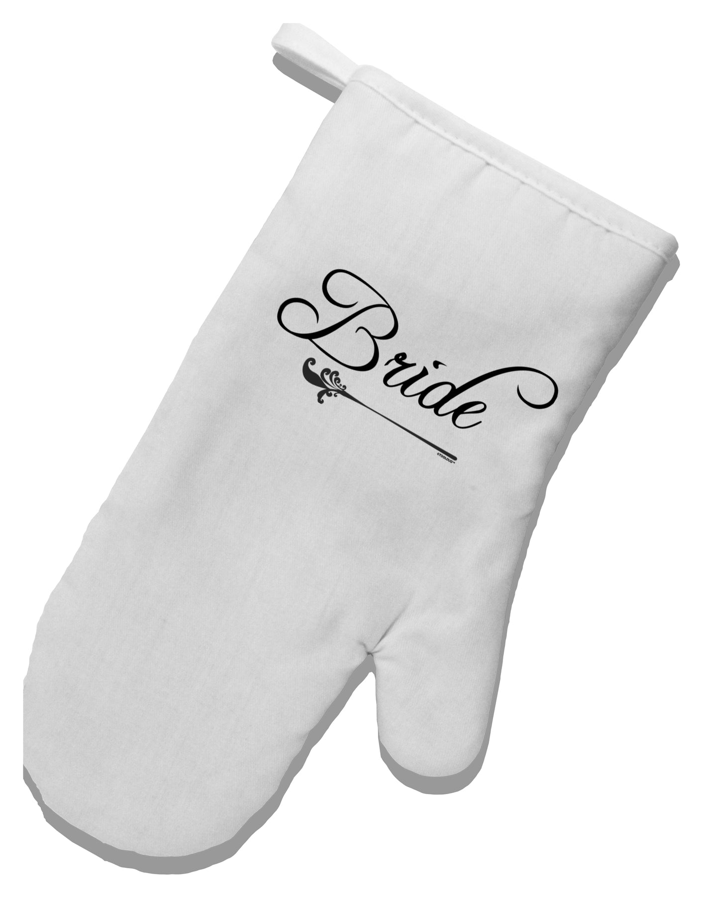 TooLoud Bride White Printed Fabric Oven Mitt-OvenMitts-TooLoud-Davson Sales