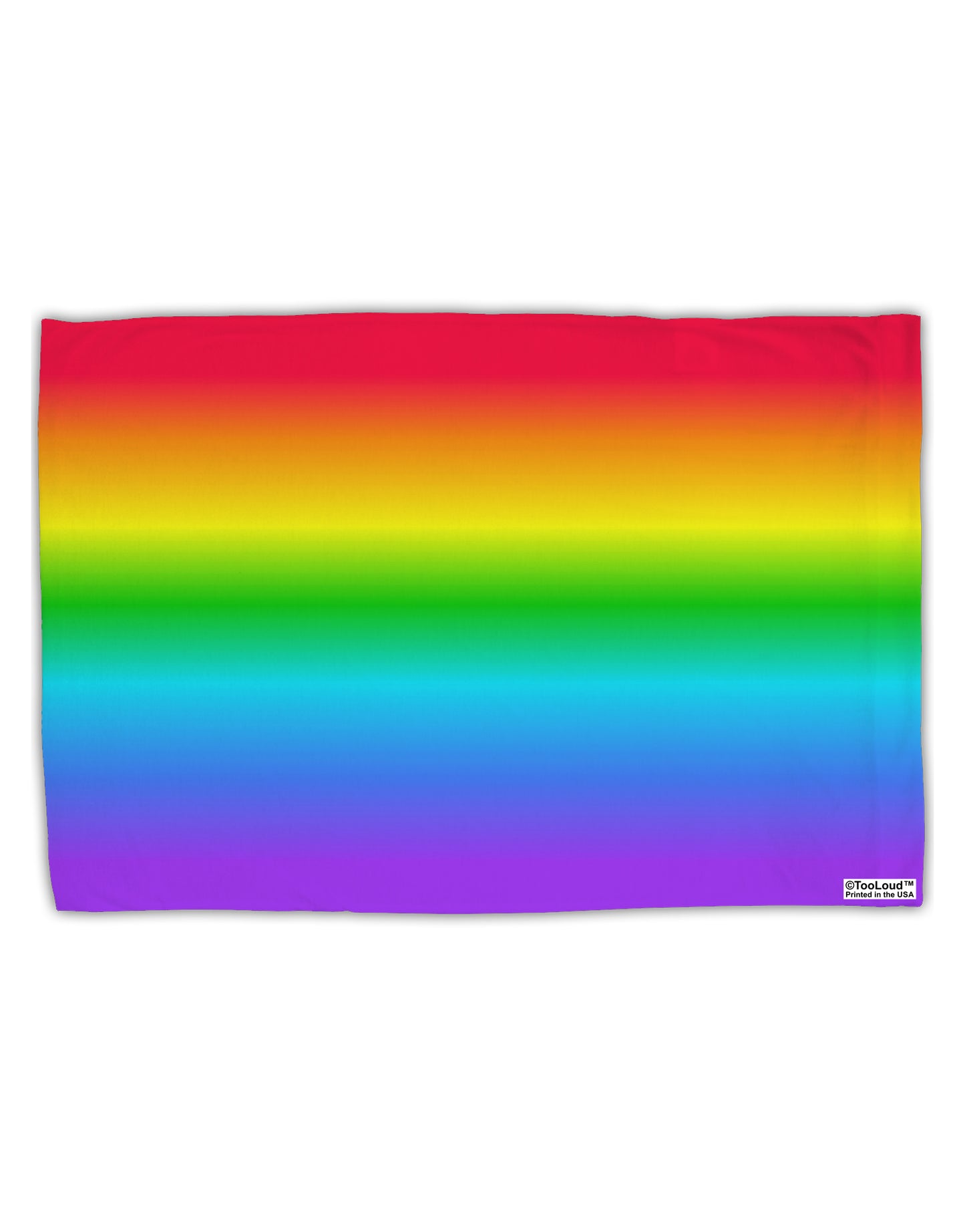 Horizontal Rainbow Gradient Standard Size Polyester Pillow Case All Over Print by TooLoud-Pillow Case-TooLoud-White-Davson Sales
