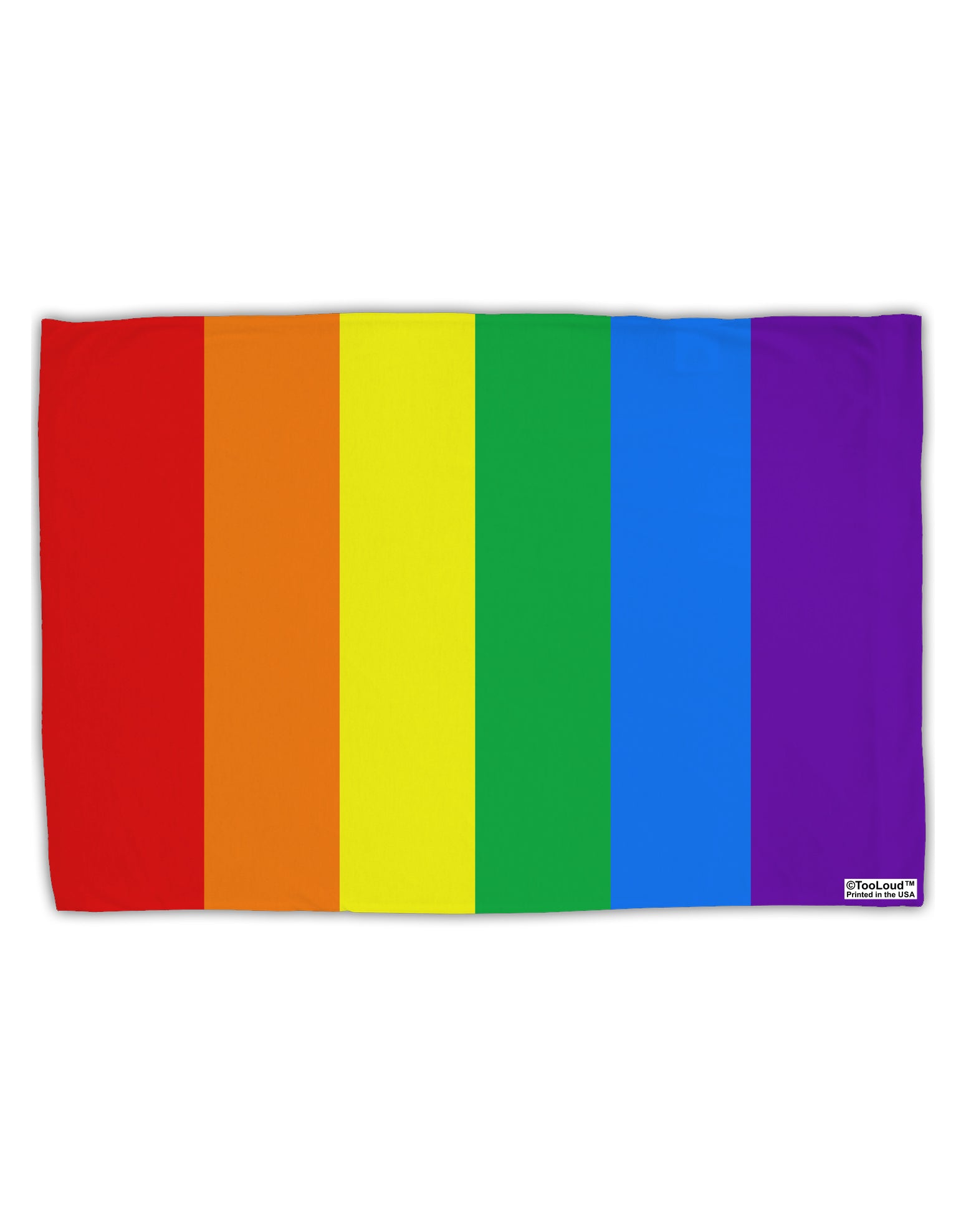 Rainbow Vertical Gay Pride Flag Standard Size Polyester Pillow Case Al ...