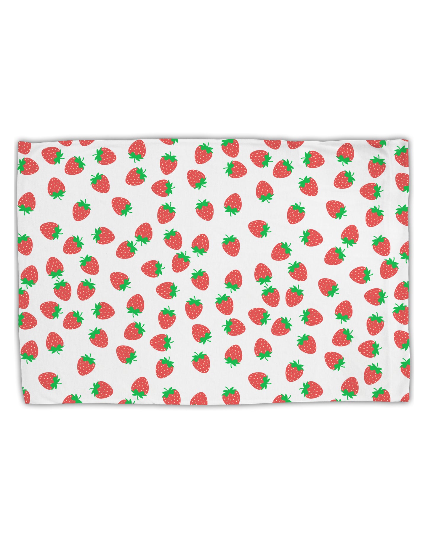 Strawberries Everywhere Standard Size Polyester Pillow Case by TooLoud-Pillow Case-TooLoud-White-Davson Sales