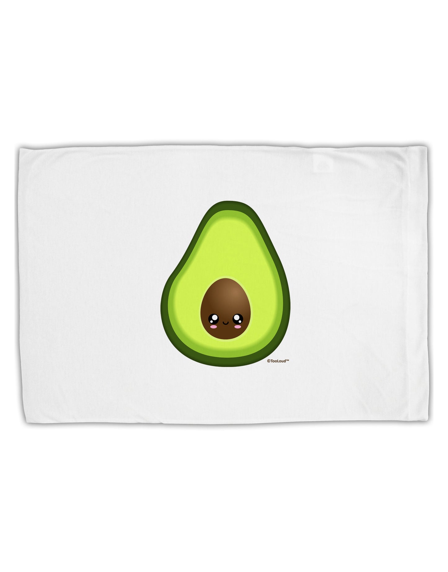 Cute Avocado Design Standard Size Polyester Pillow Case-Pillow Case-TooLoud-White-Davson Sales