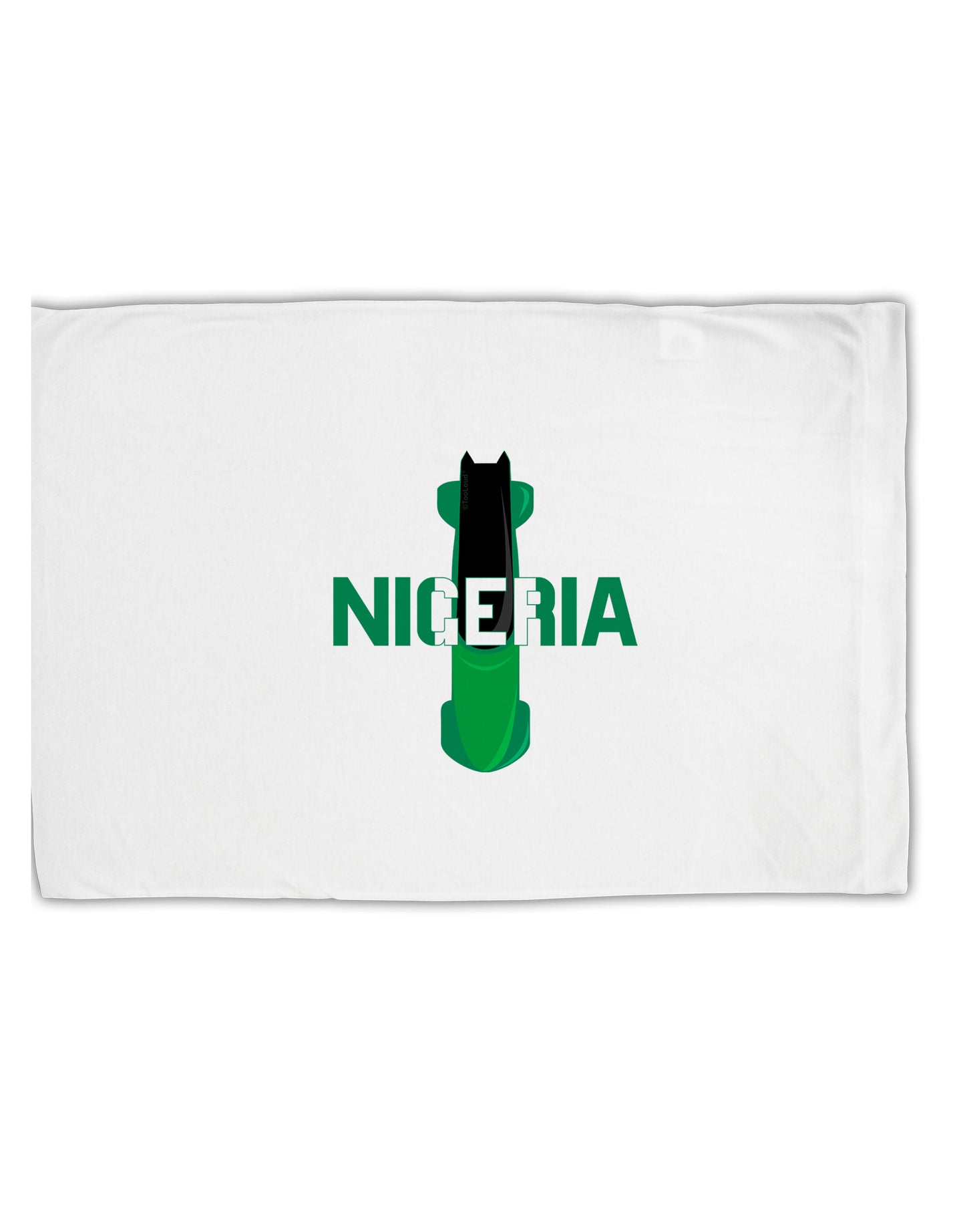 Nigeria Bobsled Standard Size Polyester Pillow Case by TooLoud-TooLoud-White-Davson Sales