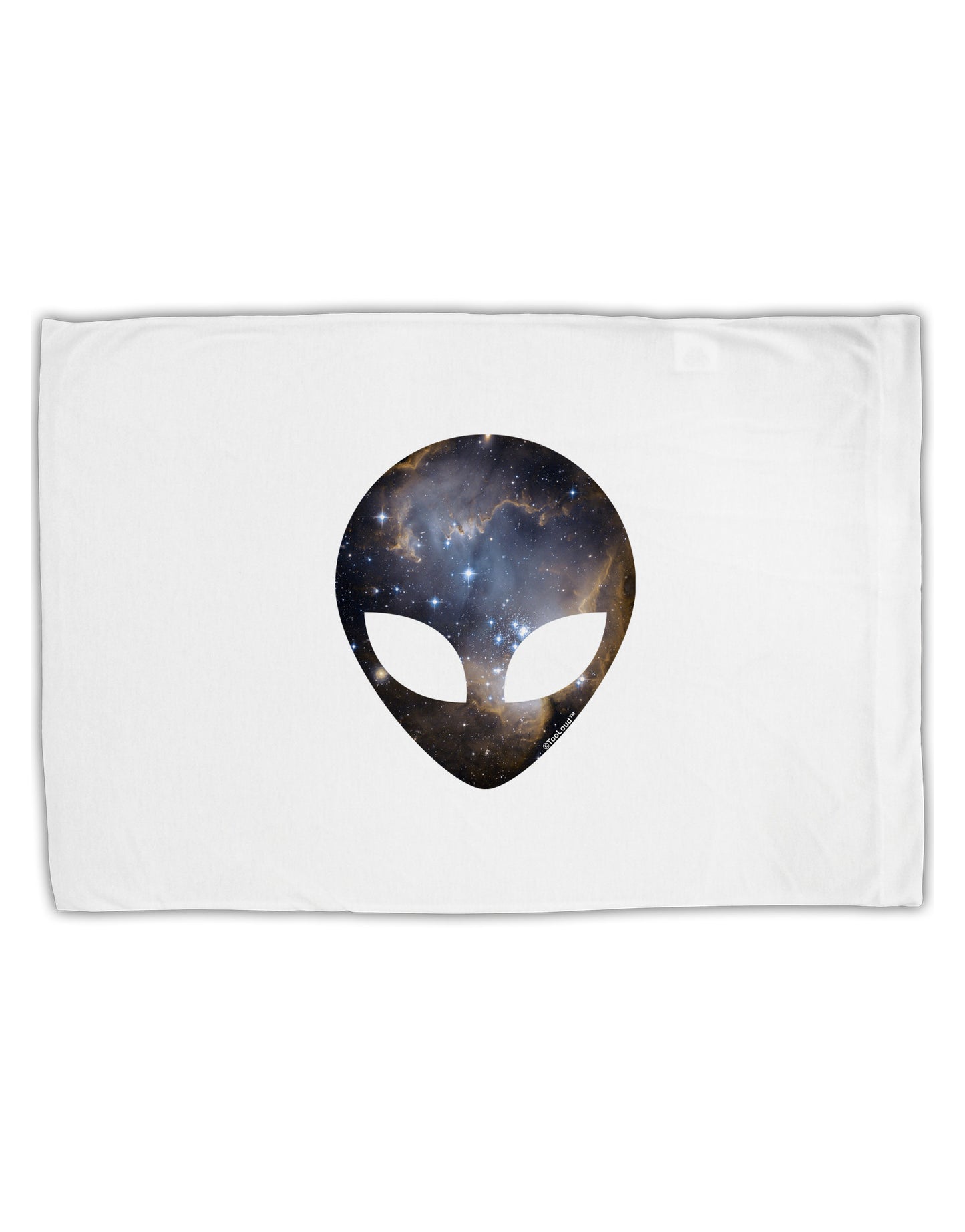 Extraterrestrial Face - Space #1 Standard Size Polyester Pillow Case by TooLoud-Pillow Case-TooLoud-White-Davson Sales