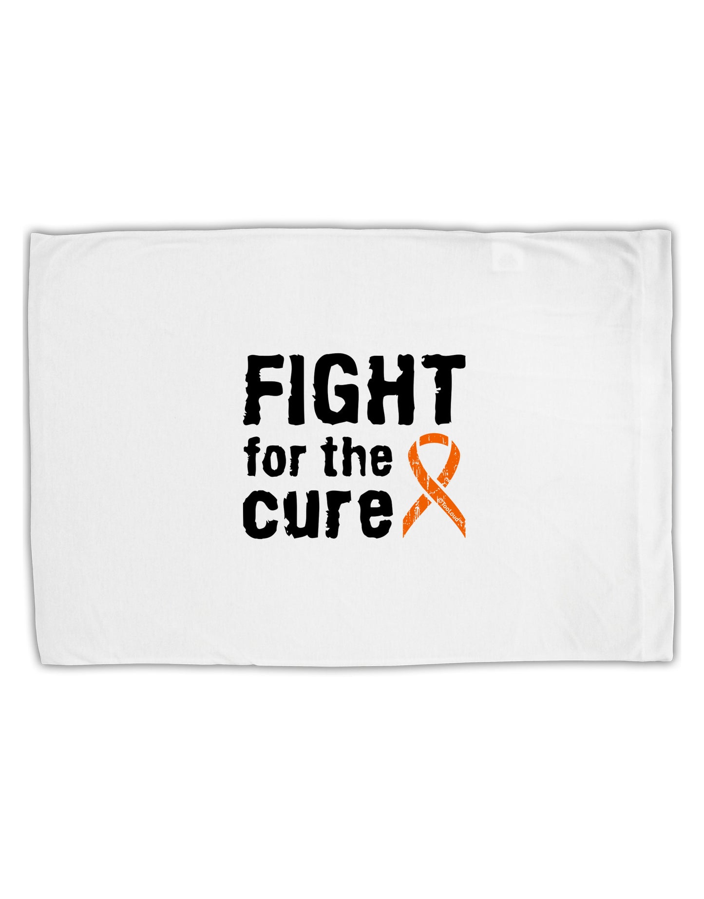 Fight for the Cure - Orange Ribbon Leukemia Standard Size Polyester Pillow Case-Pillow Case-TooLoud-White-Davson Sales