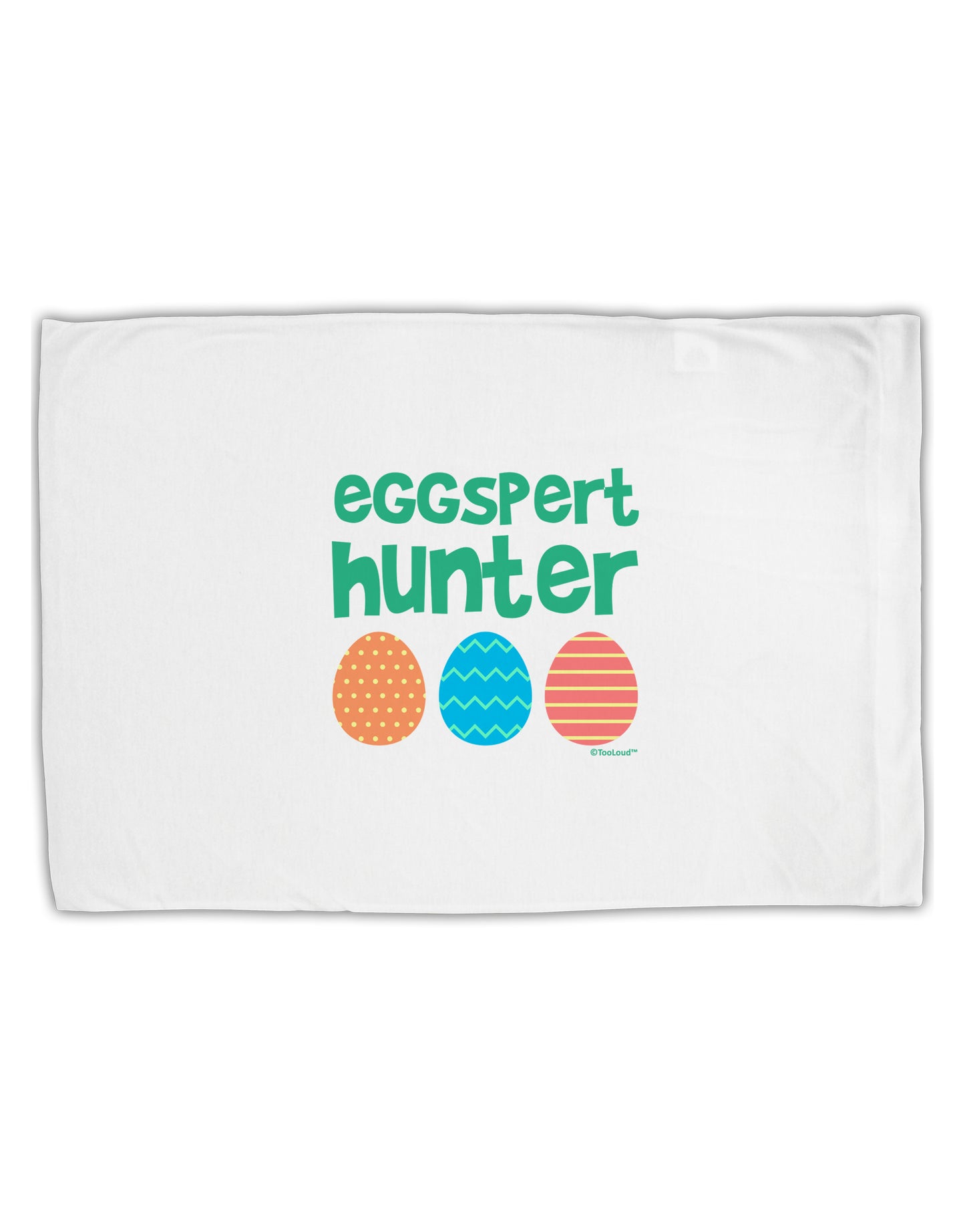 Eggspert Hunter - Easter - Green Standard Size Polyester Pillow Case by TooLoud-Pillow Case-TooLoud-White-Davson Sales