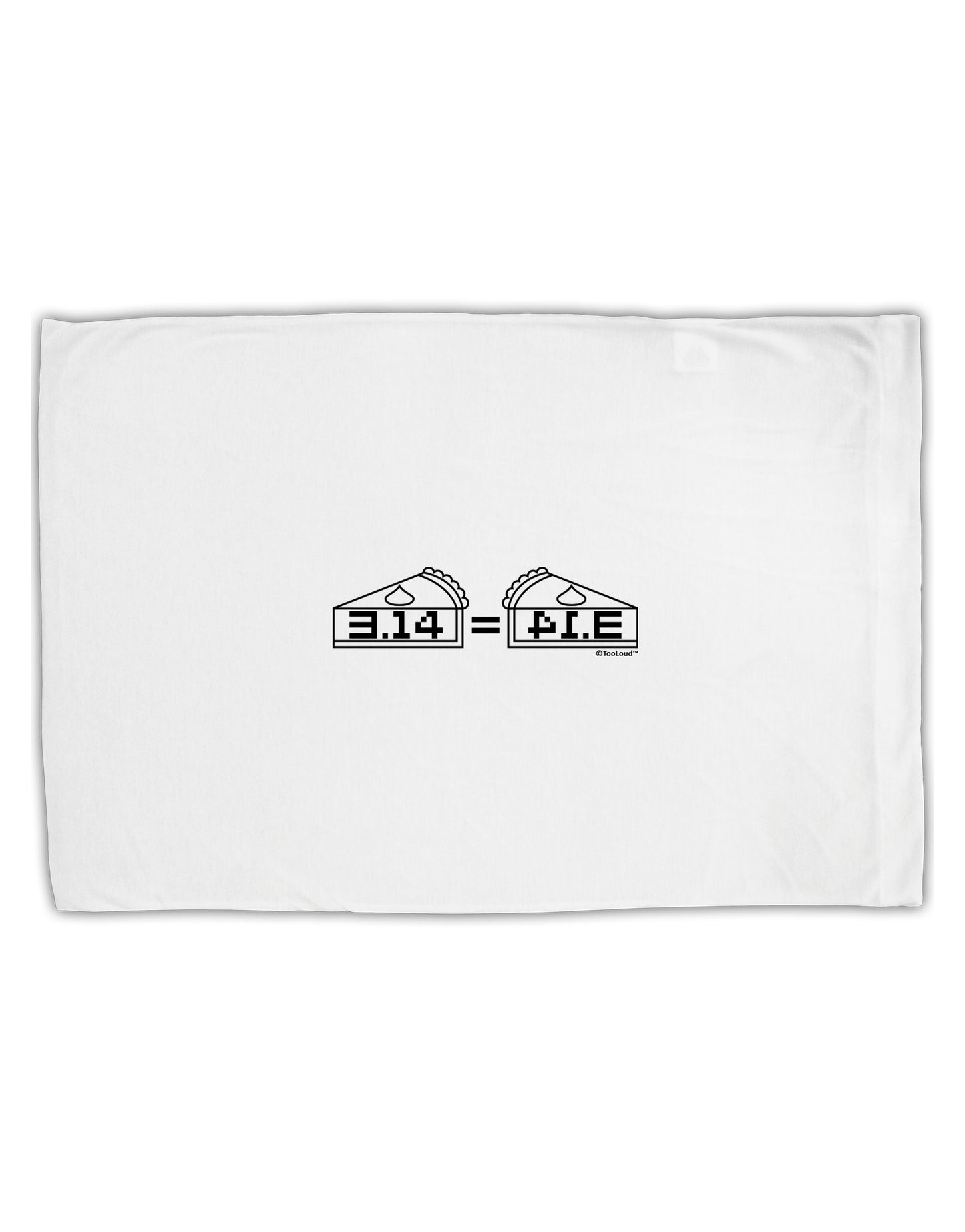Pi Day Design - 314 Equals Pie Mirrored Pies Standard Size Polyester Pillow Case by TooLoud-Pillow Case-TooLoud-White-Davson Sales