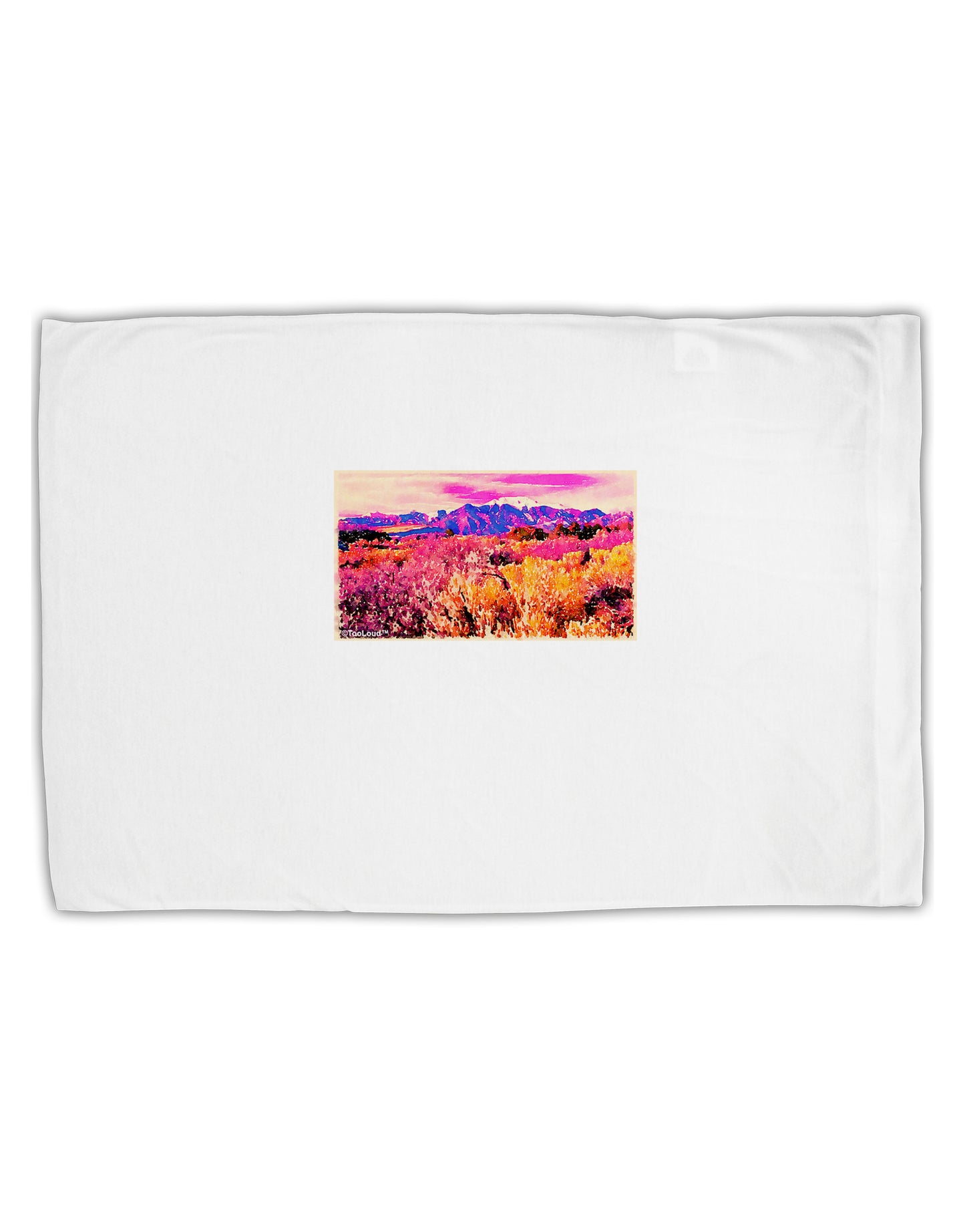 Colorful Colorado Mountains Standard Size Polyester Pillow Case by TooLoud-Pillow Case-TooLoud-White-Davson Sales