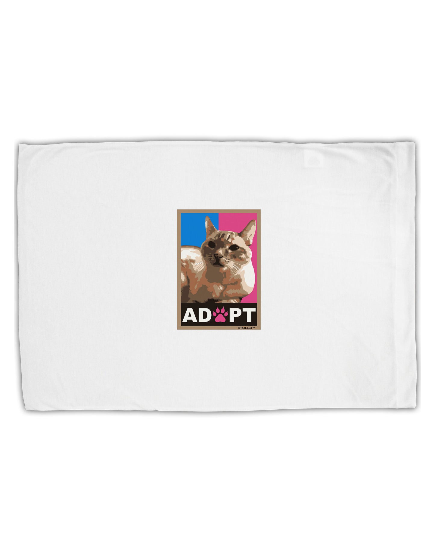 Adopt Cute Kitty Cat Adoption Standard Size Polyester Pillow Case-Pillow Case-TooLoud-White-Davson Sales