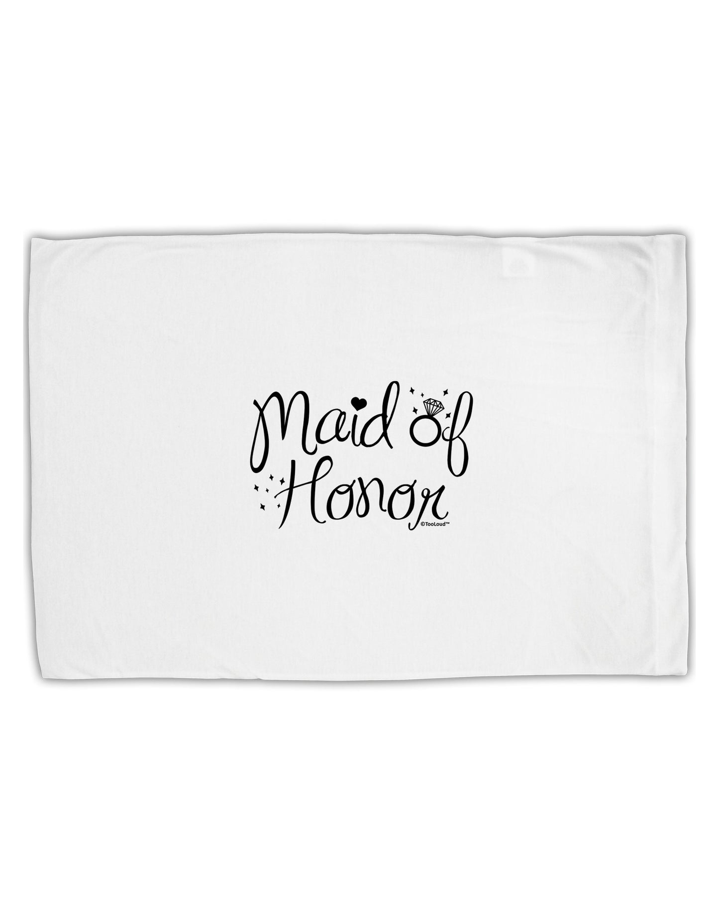 Maid of Honor - Diamond Ring Design Standard Size Polyester Pillow Case-Pillow Case-TooLoud-White-Davson Sales