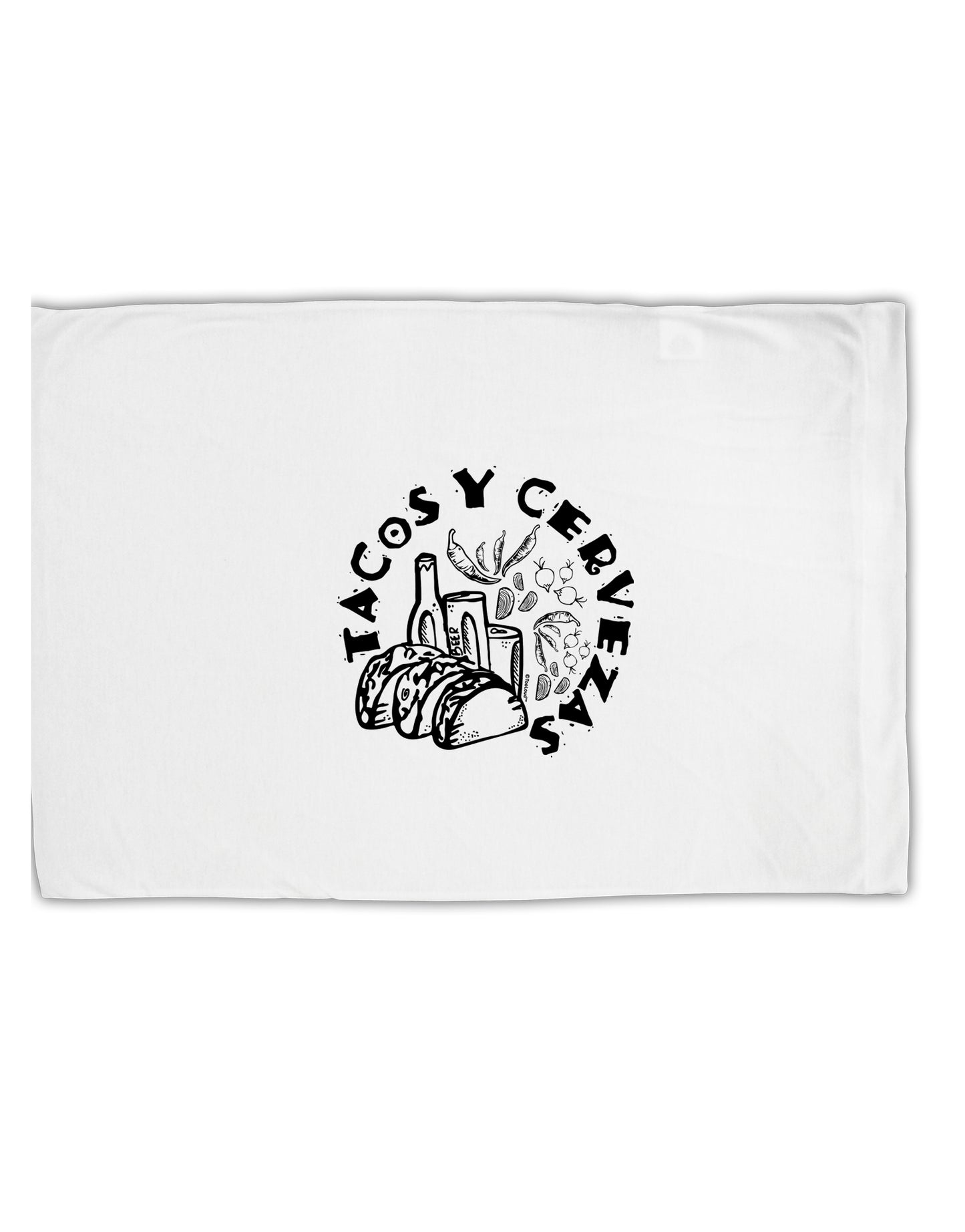 TooLoud Tacos Y Cervezas Standard Size Polyester Pillow Case-Pillow Case-TooLoud-Davson Sales