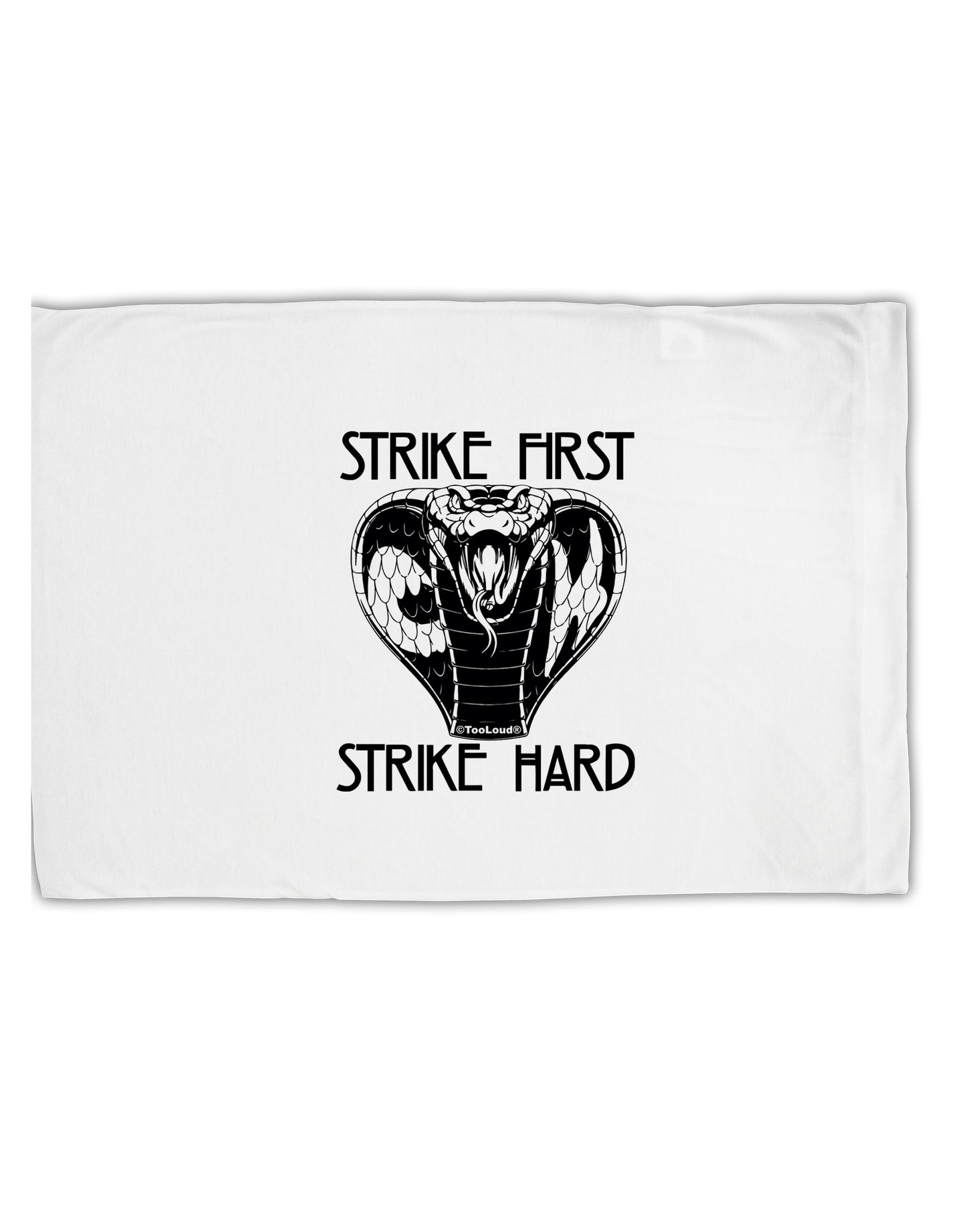 TooLoud Strike First Strike Hard Cobra Standard Size Polyester Pillow Case-Pillow Case-TooLoud-Davson Sales