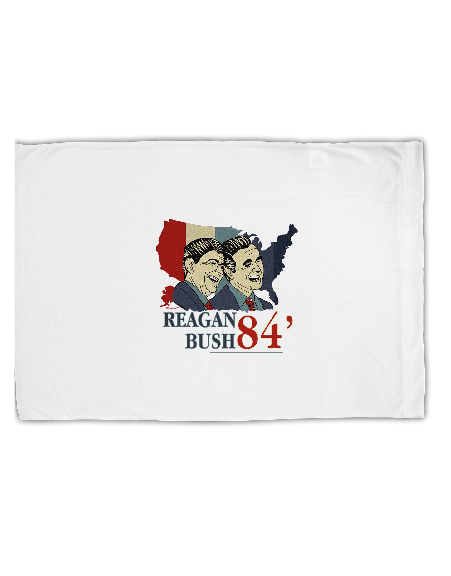 TooLoud REAGAN BUSH 84 Standard Size Polyester Pillow Case-Pillow Case-TooLoud-Davson Sales