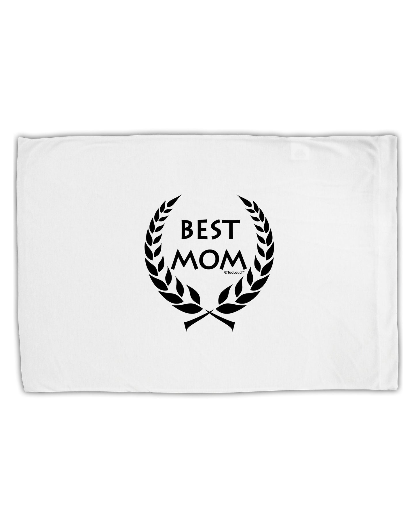 Best Mom - Wreath Design Standard Size Polyester Pillow Case by TooLoud-Pillow Case-TooLoud-White-Davson Sales