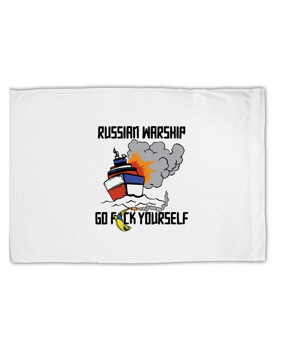TooLoud Russian Warship go F Yourself Standard Size Polyester Pillow Case-Pillow Case-TooLoud-Davson Sales