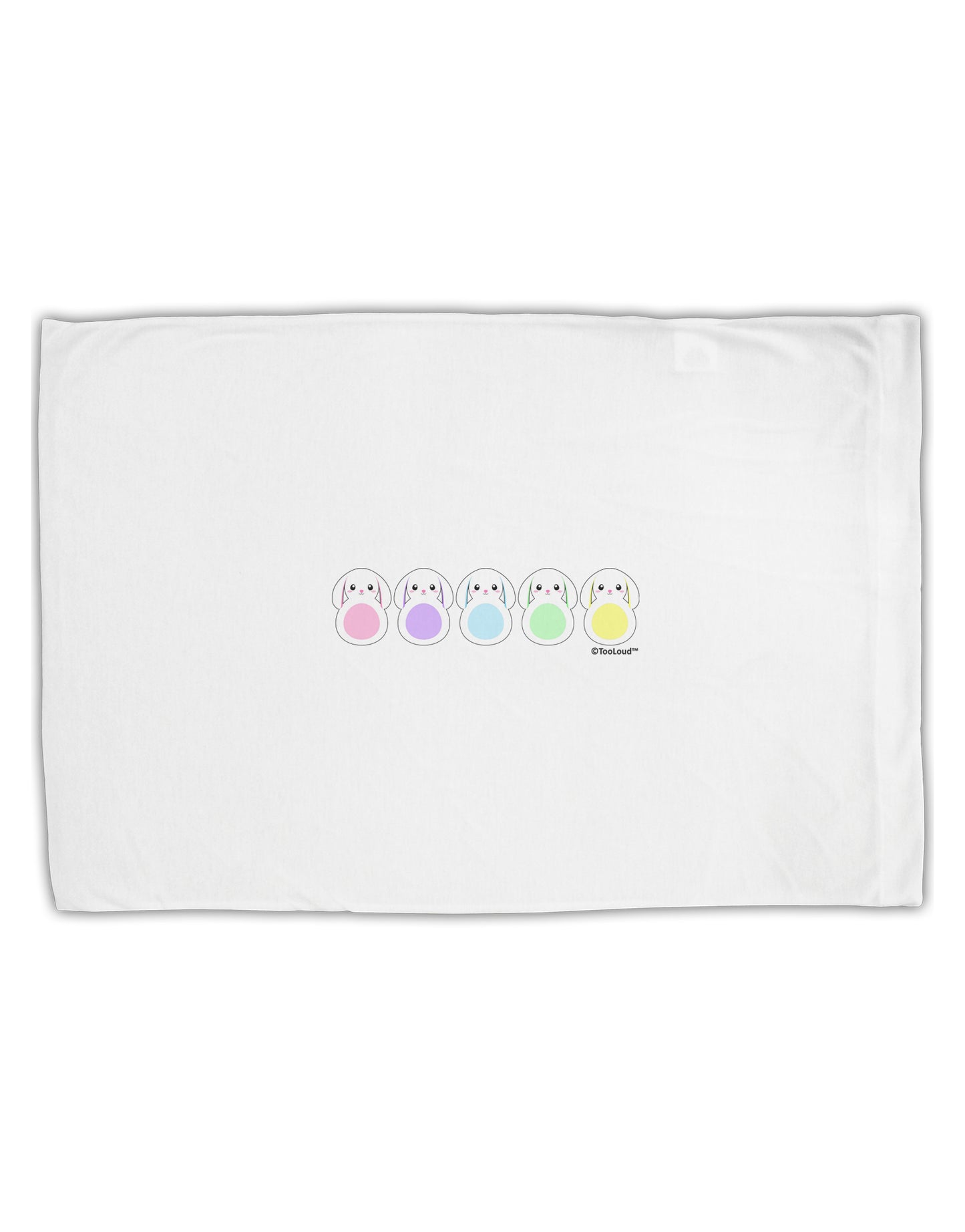 Cute Pastel Bunnies Standard Size Polyester Pillow Case by TooLoud-Pillow Case-TooLoud-White-Davson Sales