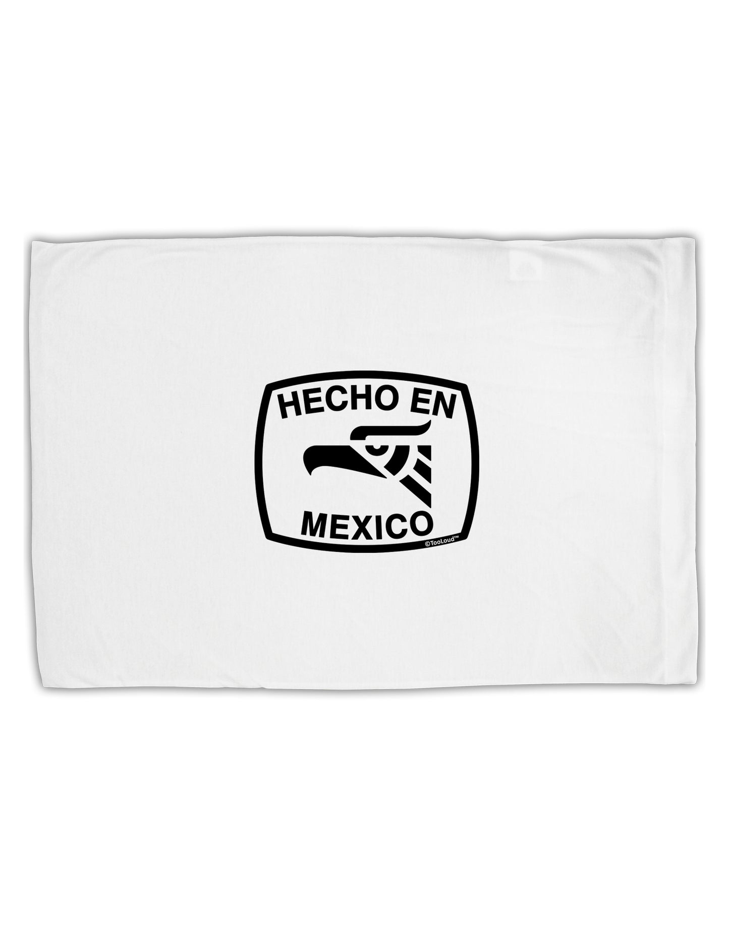 Hecho en Mexico Eagle Symbol with Text Standard Size Polyester Pillow Case by TooLoud-Pillow Case-TooLoud-White-Davson Sales