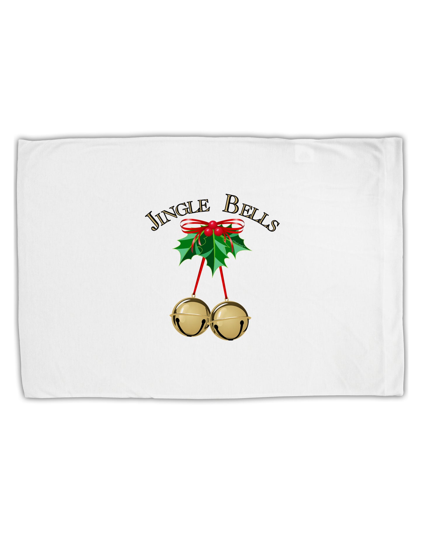 Jingle Bells Standard Size Polyester Pillow Case by TooLoud-Pillow Case-TooLoud-White-Davson Sales