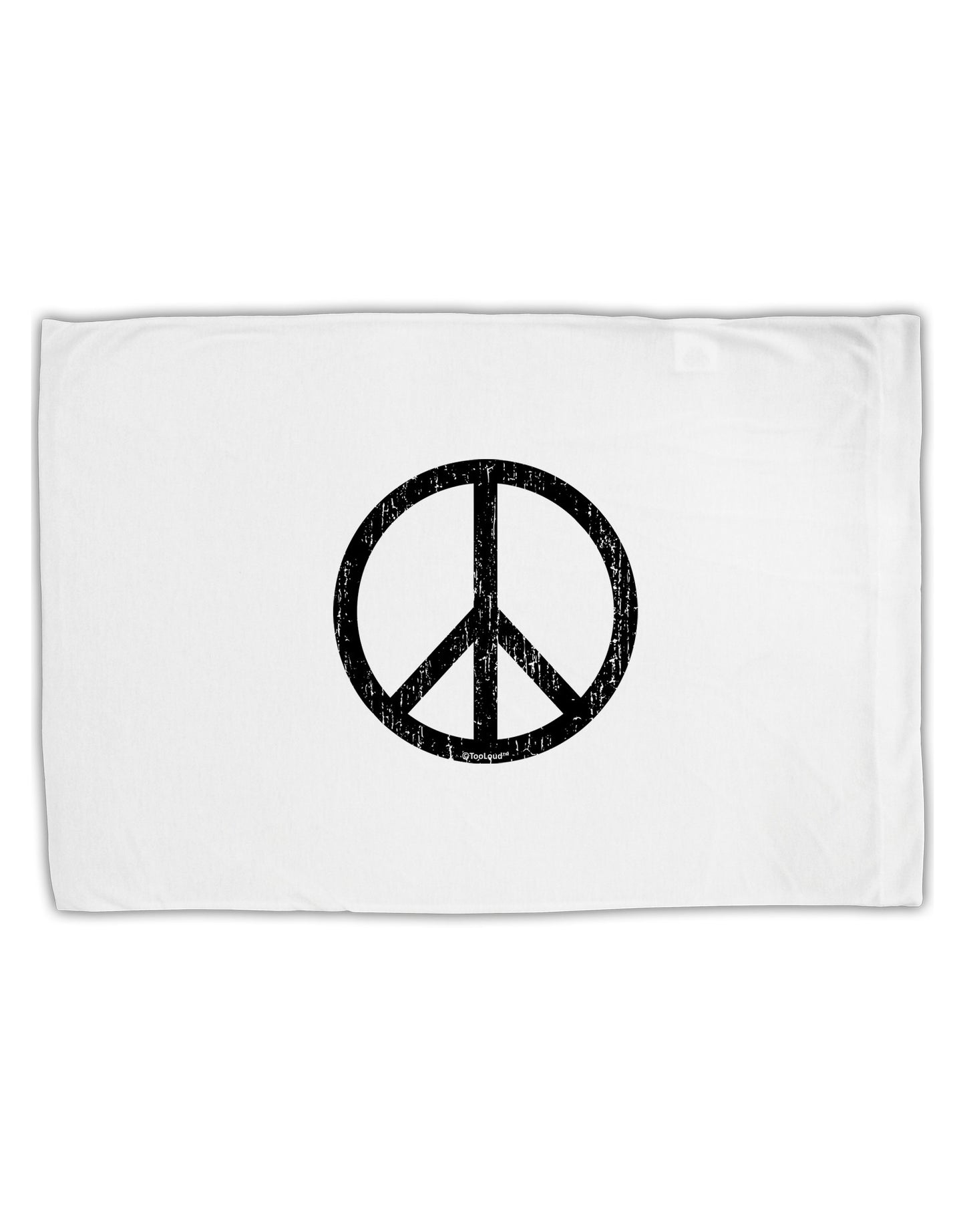Peace Sign Symbol - Distressed Standard Size Polyester Pillow Case-Pillow Case-TooLoud-White-Davson Sales