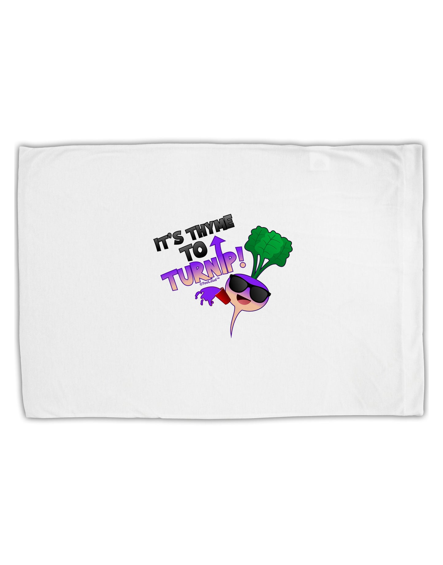 It's Thyme To Turnip Standard Size Polyester Pillow Case-Pillow Case-TooLoud-White-Davson Sales