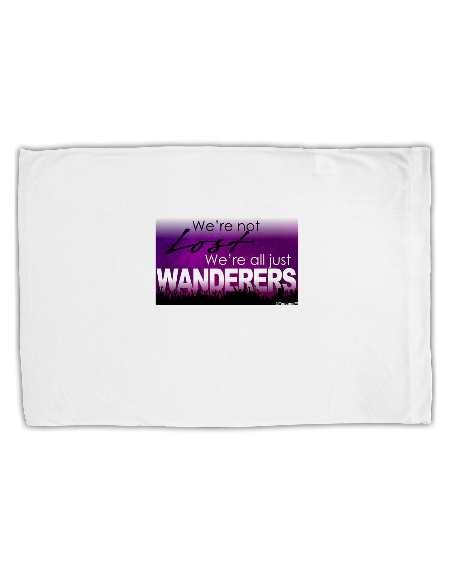 We're All Just Wanderers Standard Size Polyester Pillow Case-Pillow Case-TooLoud-White-Davson Sales