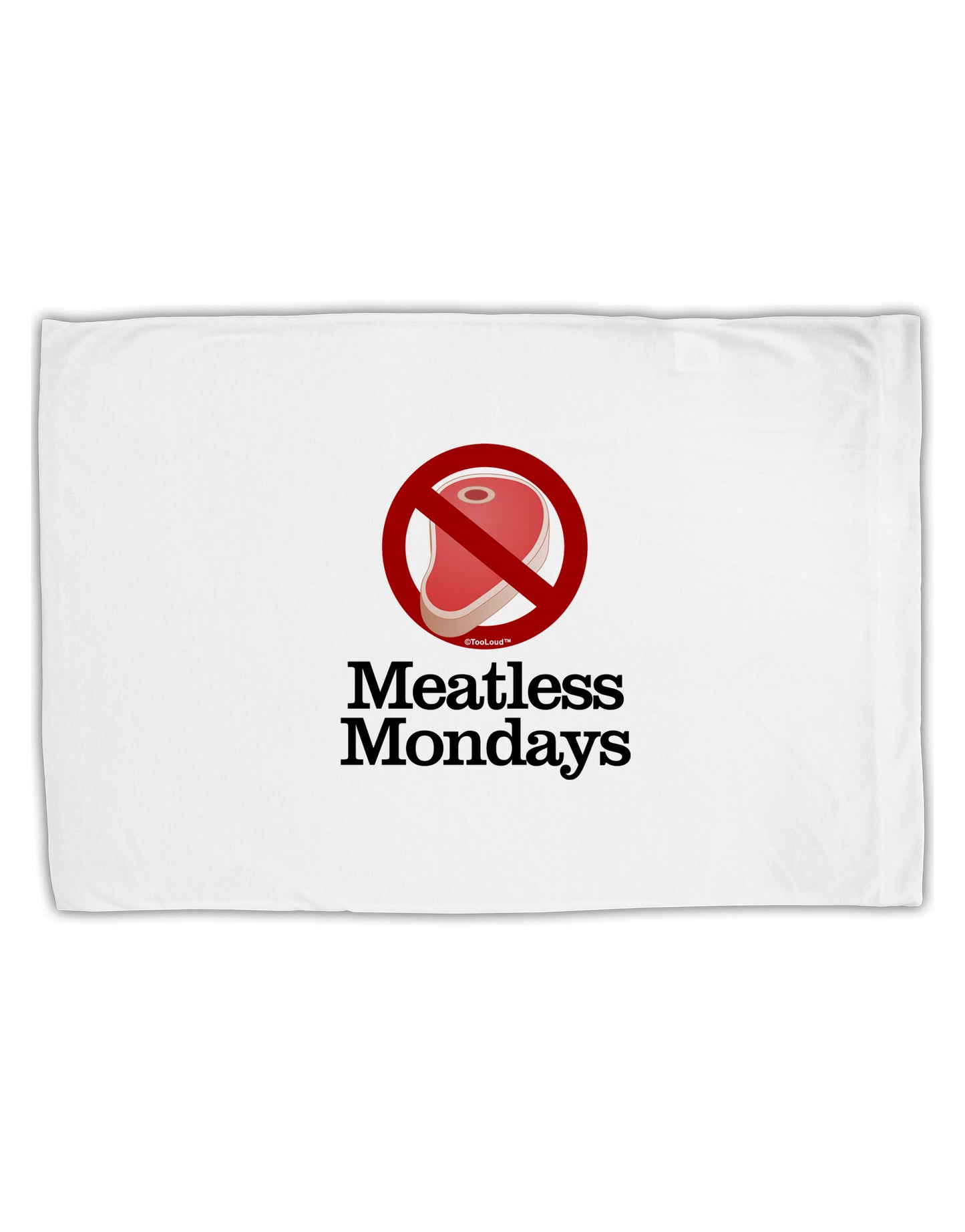 Meatless Mondays Standard Size Polyester Pillow Case by TooLoud-Pillow Case-TooLoud-White-Davson Sales