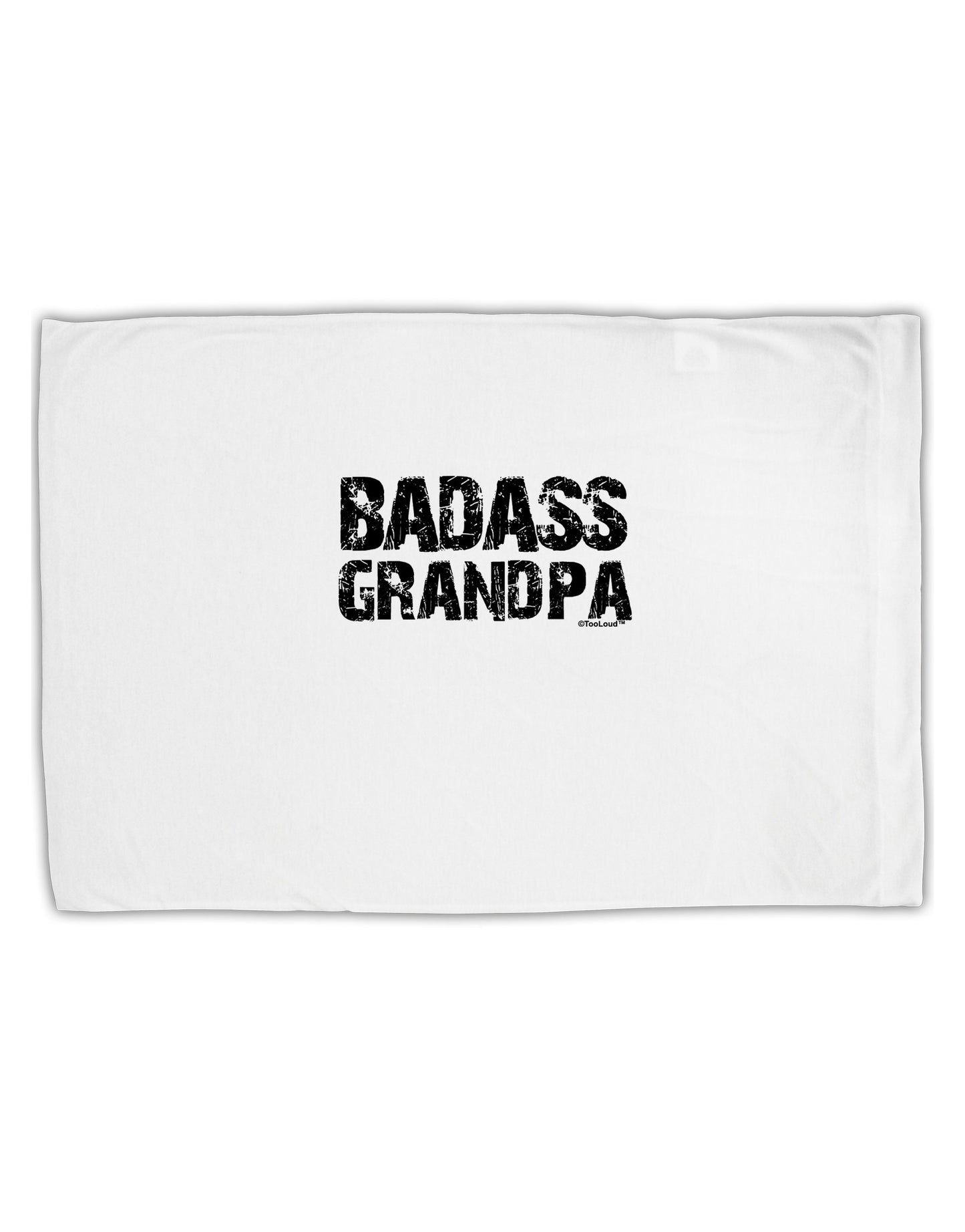 Badass Grandpa Standard Size Polyester Pillow Case by TooLoud-Pillow Case-TooLoud-White-Davson Sales