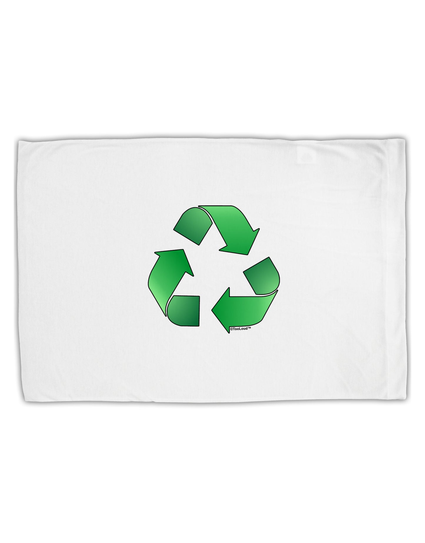 Recycle Green Standard Size Polyester Pillow Case by TooLoud-Pillow Case-TooLoud-White-Davson Sales