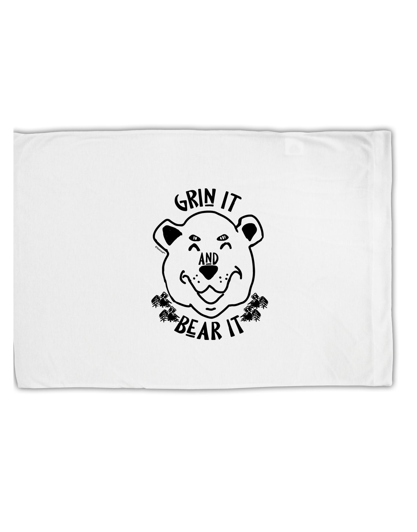 TooLoud Grin and bear it Standard Size Polyester Pillow Case-Pillow Case-TooLoud-Davson Sales