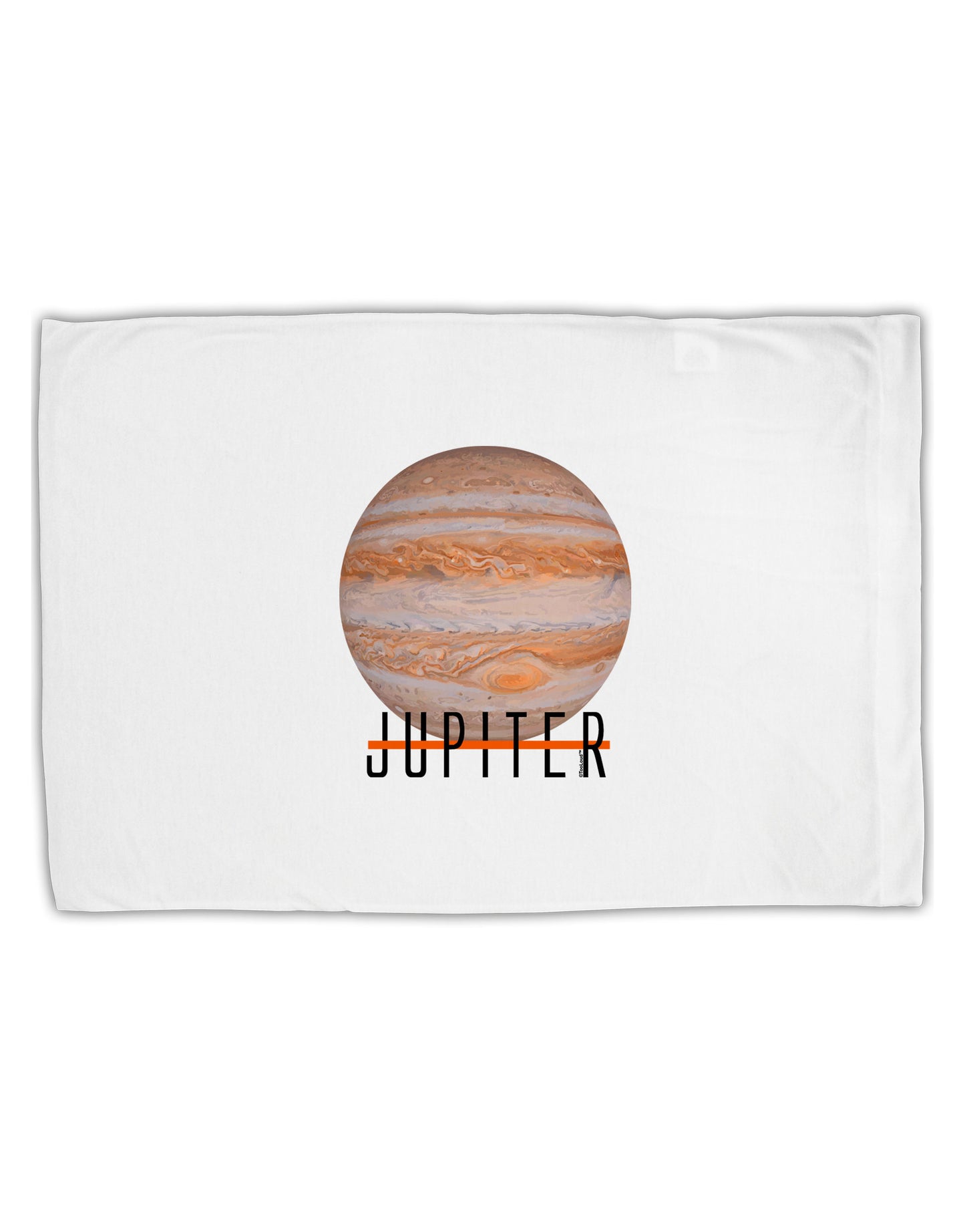 Planet Jupiter Earth Text Standard Size Polyester Pillow Case by TooLoud-Pillow Case-TooLoud-White-Davson Sales