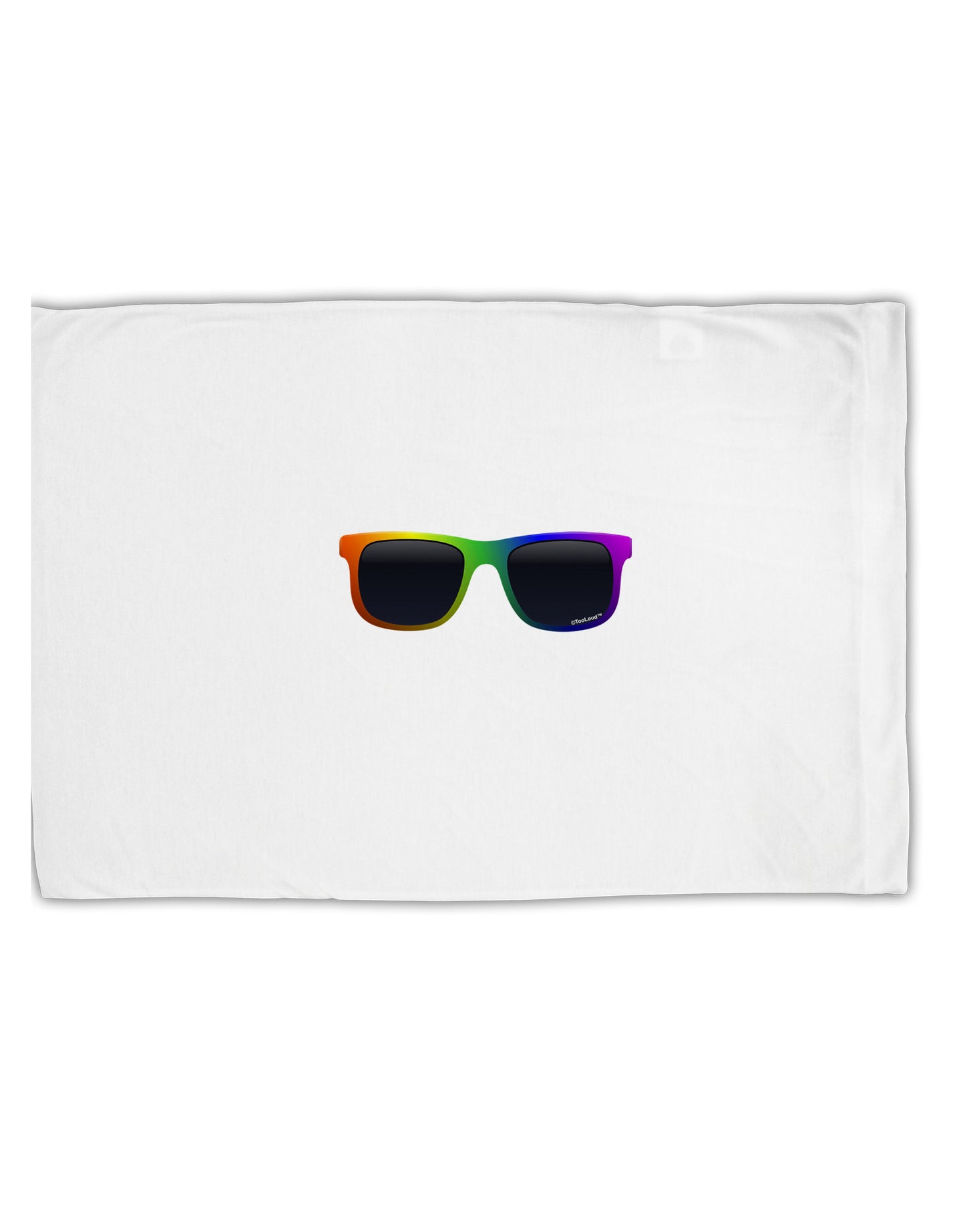 Pride Rainbow Glasses Standard Size Polyester Pillow Case by TooLoud-Pillow Case-TooLoud-White-Davson Sales