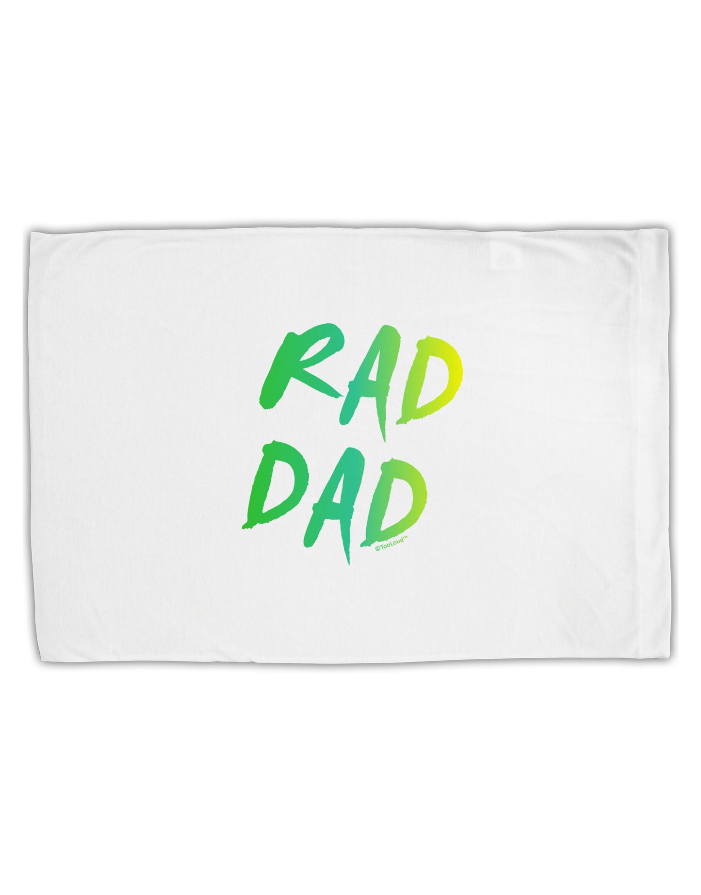 Rad Dad Design - 80s Neon Standard Size Polyester Pillow Case-Pillow Case-TooLoud-White-Davson Sales