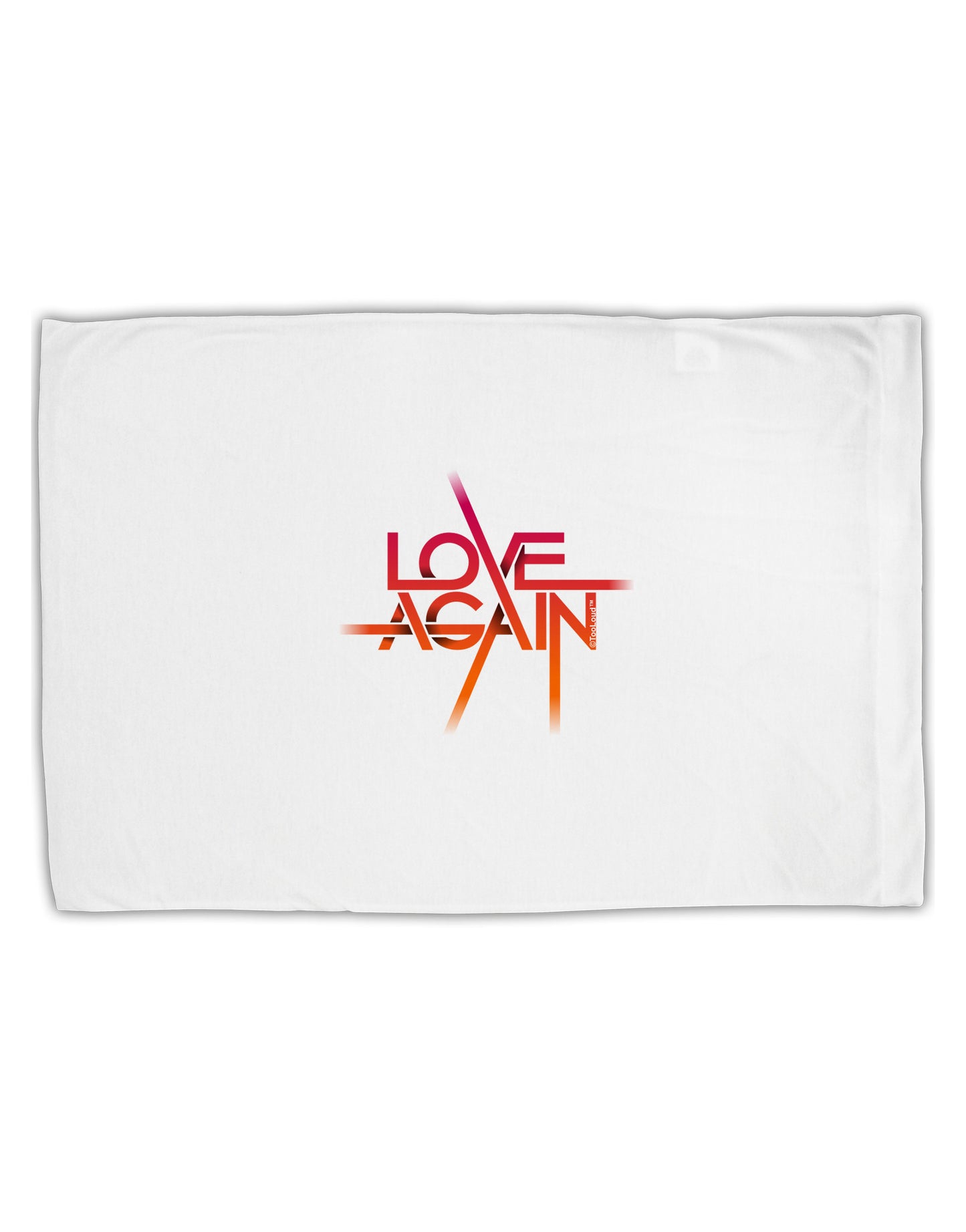 Love Again Typography Standard Size Polyester Pillow Case-Pillow Case-TooLoud-White-Davson Sales