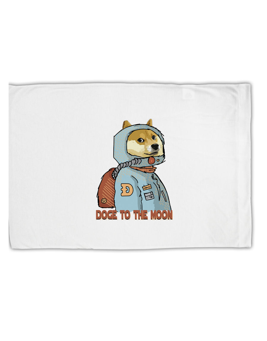 TooLoud Doge to the Moon Standard Size Polyester Pillow Case-Pillow Case-TooLoud-Davson Sales