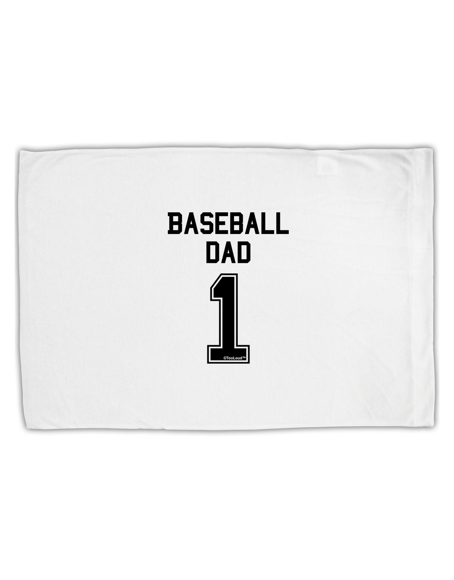 Baseball Dad Jersey Standard Size Polyester Pillow Case by TooLoud-Pillow Case-TooLoud-White-Davson Sales