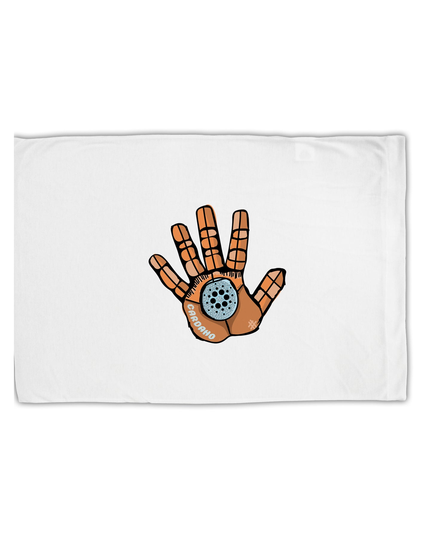 TooLoud Cardano Hero Hand Standard Size Polyester Pillow Case-Pillow Case-TooLoud-Davson Sales