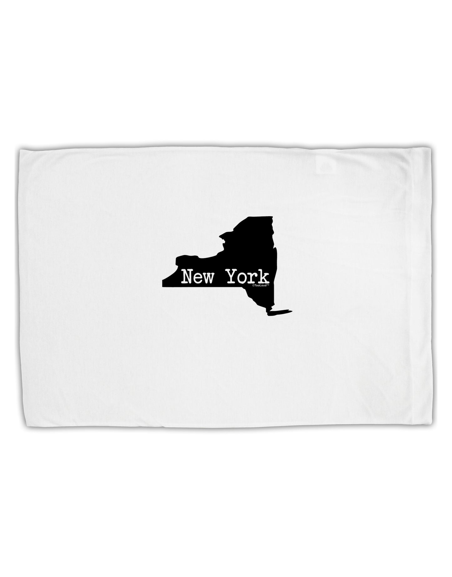 New York - United States Shape Standard Size Polyester Pillow Case by TooLoud-Pillow Case-TooLoud-White-Davson Sales