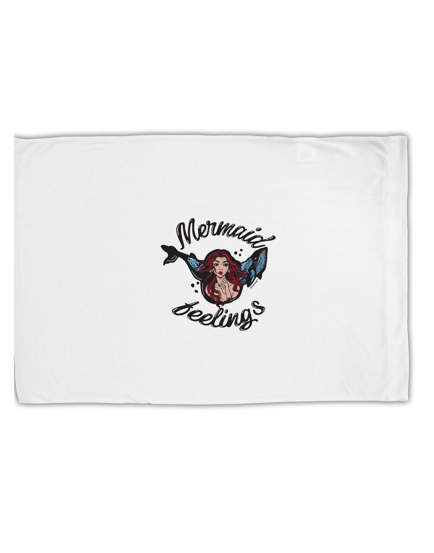 TooLoud Mermaid Feelings Standard Size Polyester Pillow Case-Pillow Case-TooLoud-Davson Sales