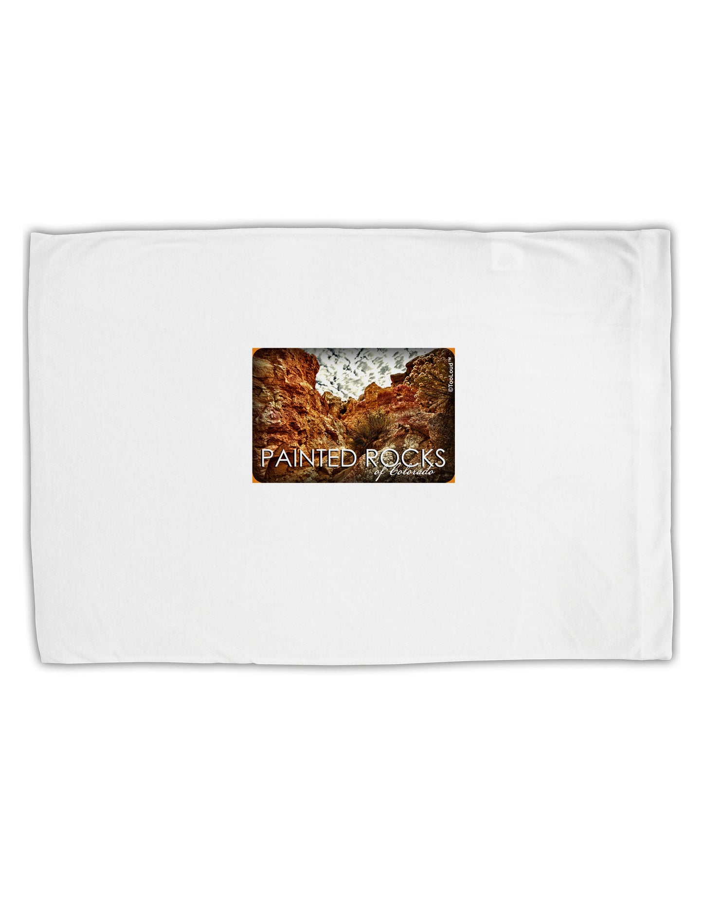 Colorado Painted Rocks Text Standard Size Polyester Pillow Case-Pillow Case-TooLoud-White-Davson Sales