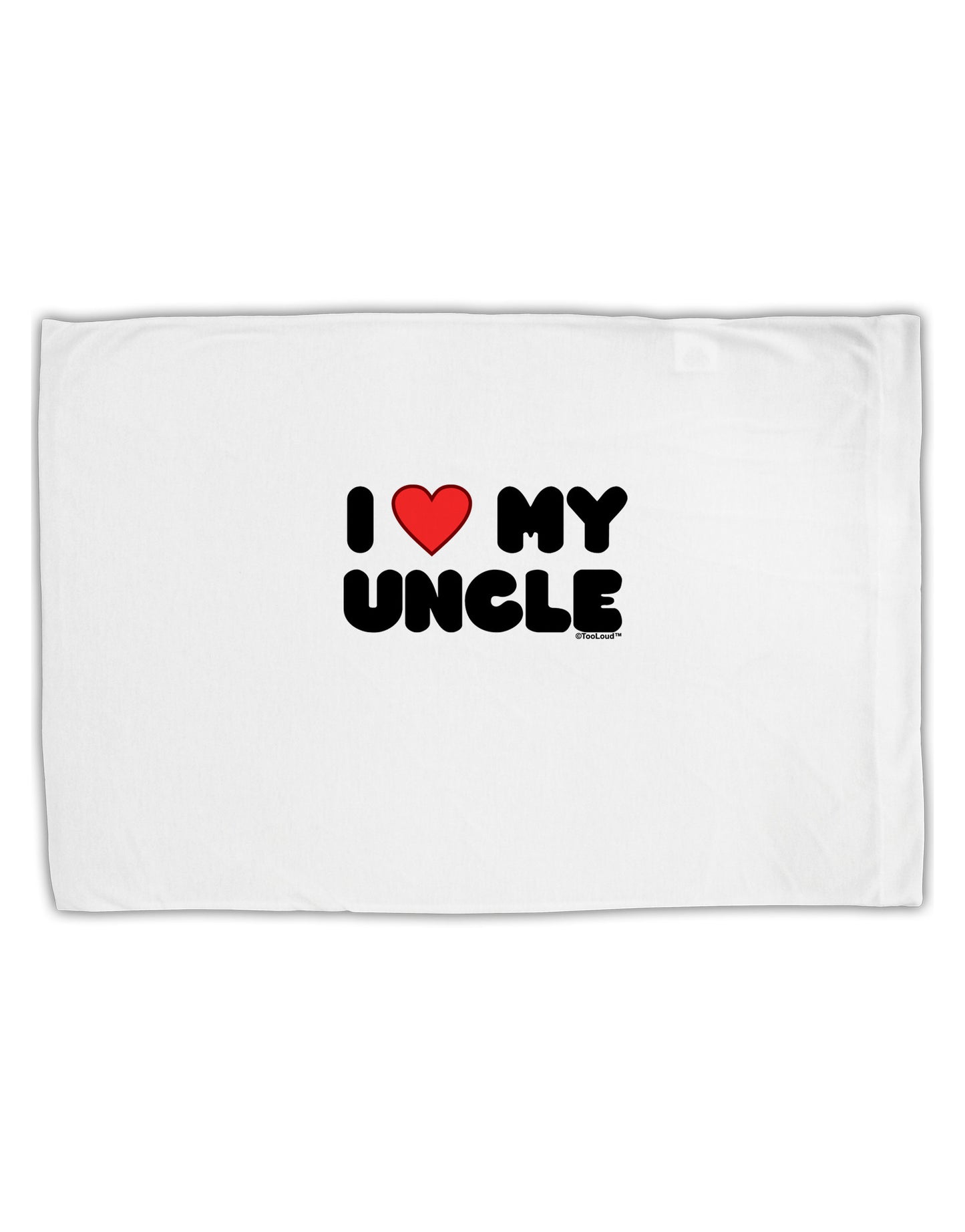 I Heart My Uncle Standard Size Polyester Pillow Case by TooLoud-Pillow Case-TooLoud-White-Davson Sales