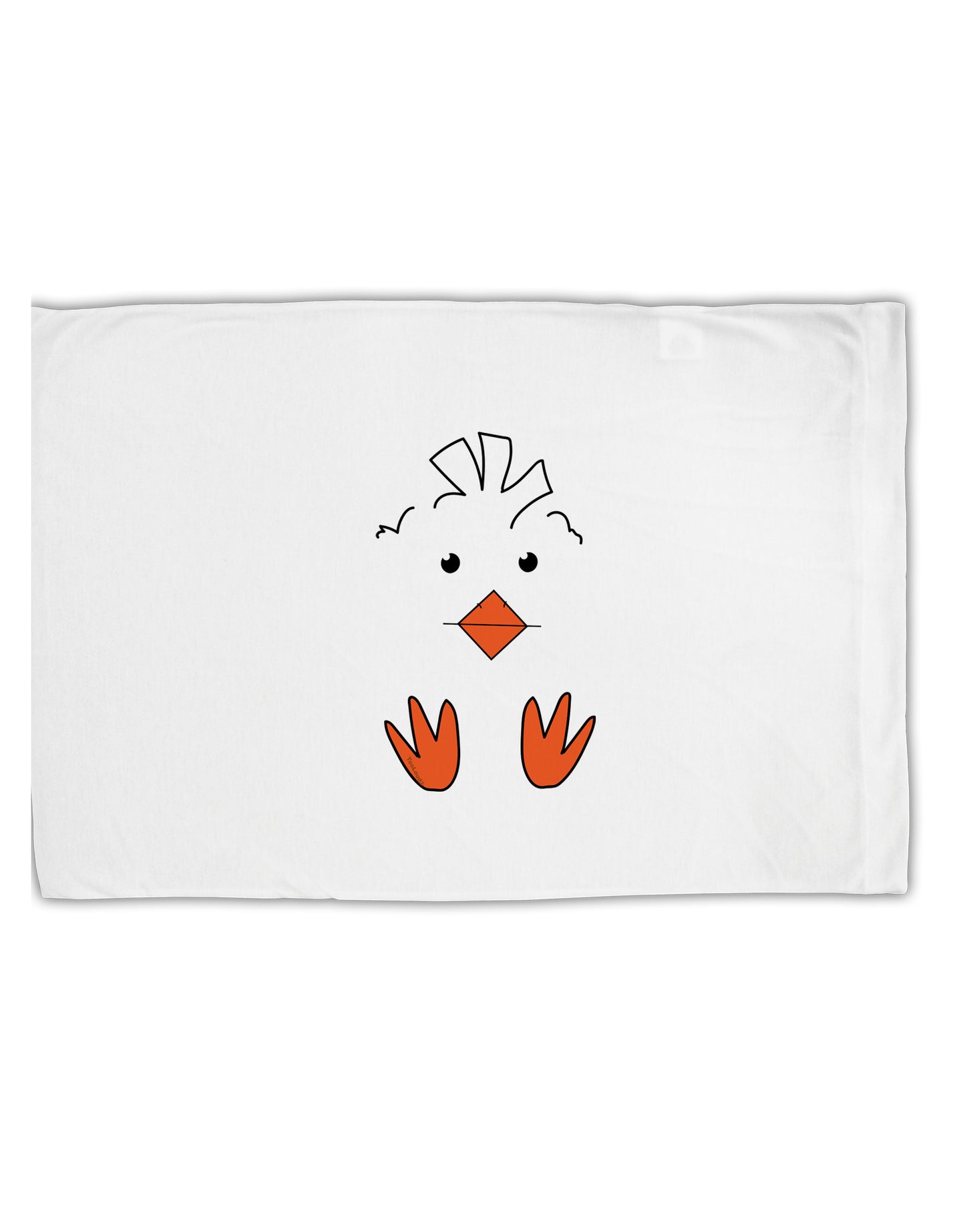 TooLoud Cute Easter Chick Face Standard Size Polyester Pillow Case-Pillow Case-TooLoud-Davson Sales