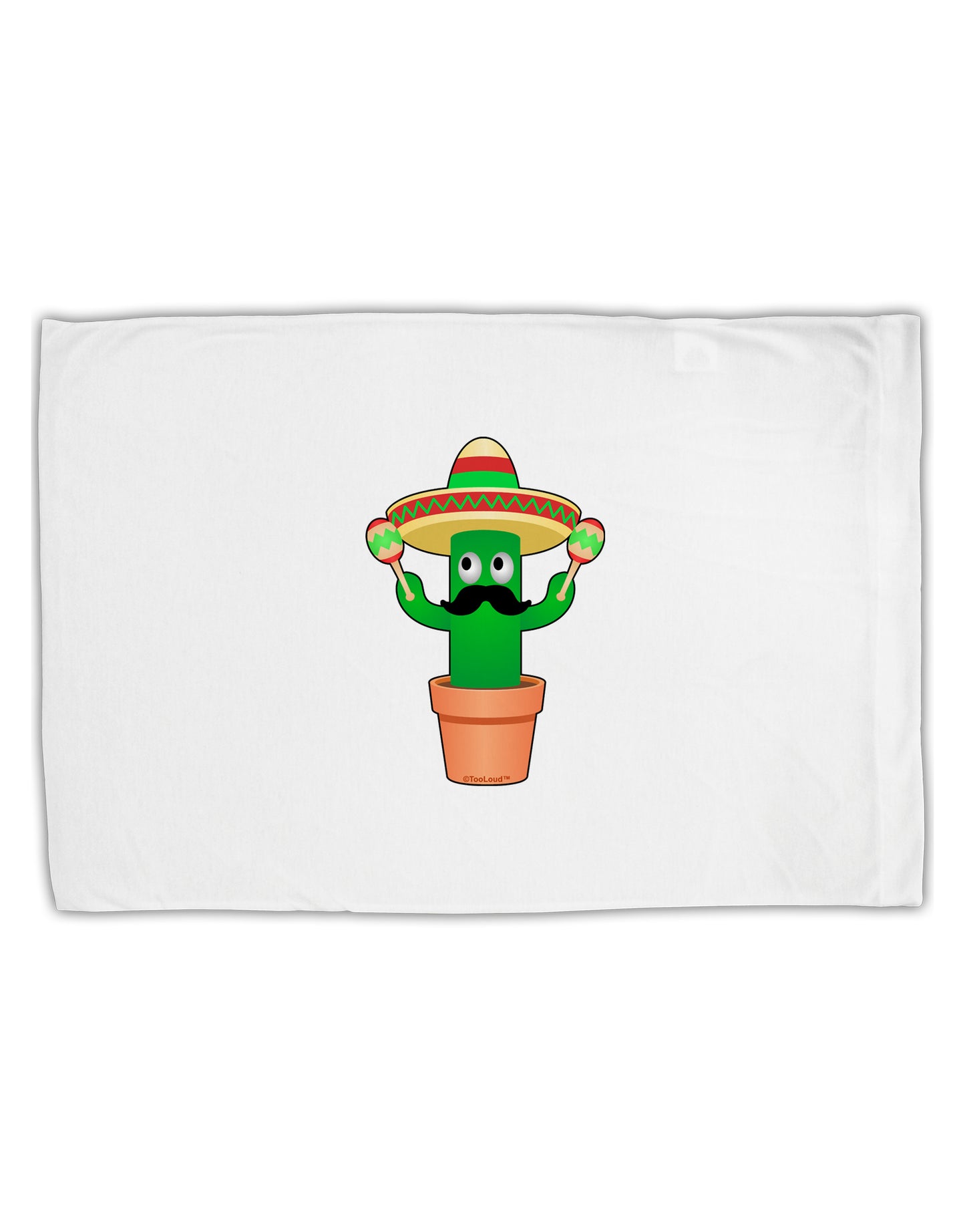 Fiesta Cactus Standard Size Polyester Pillow Case by TooLoud-Pillow Case-TooLoud-White-Davson Sales