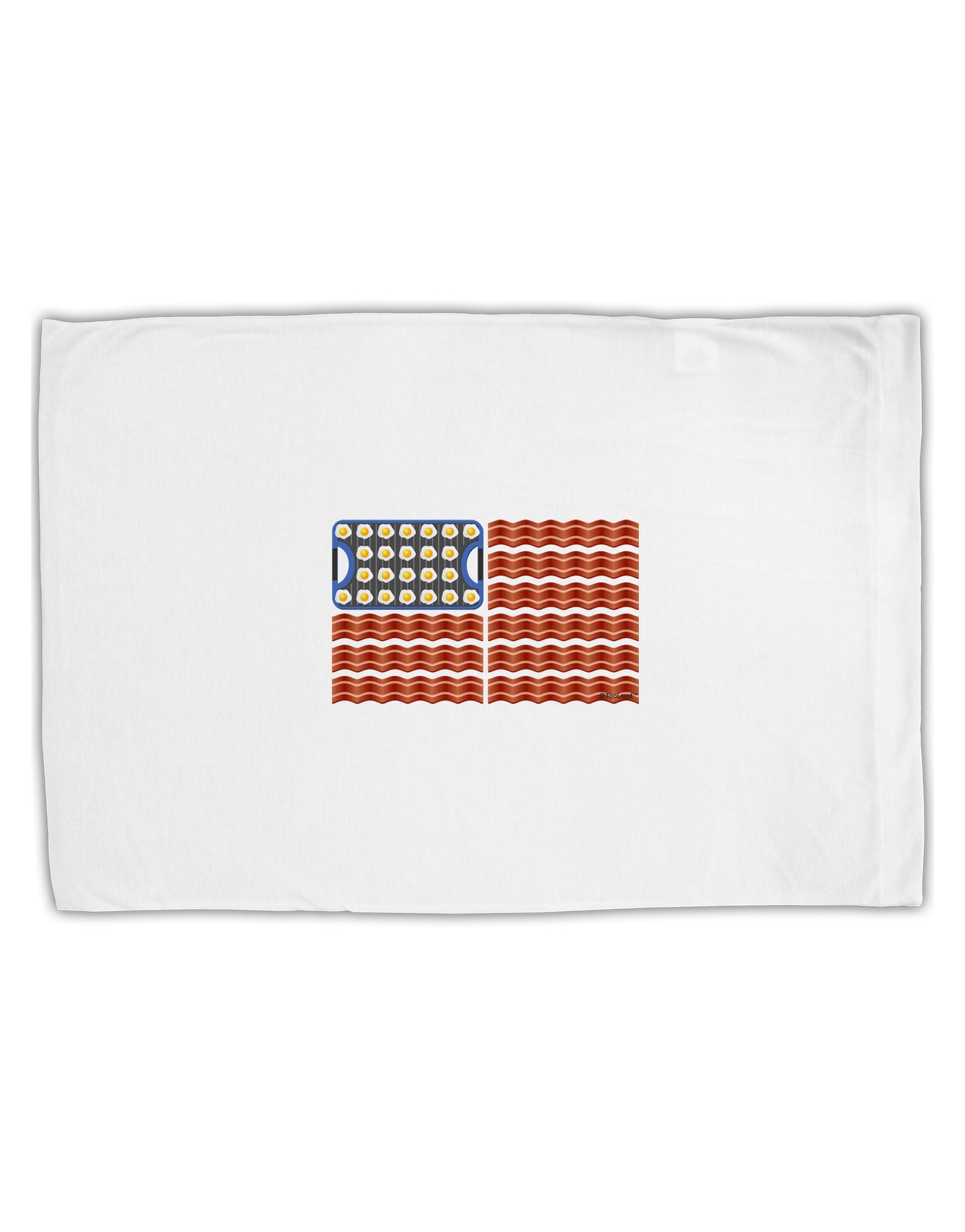 American Breakfast Flag - Bacon and Eggs Standard Size Polyester Pillow Case-Pillow Case-TooLoud-White-Davson Sales