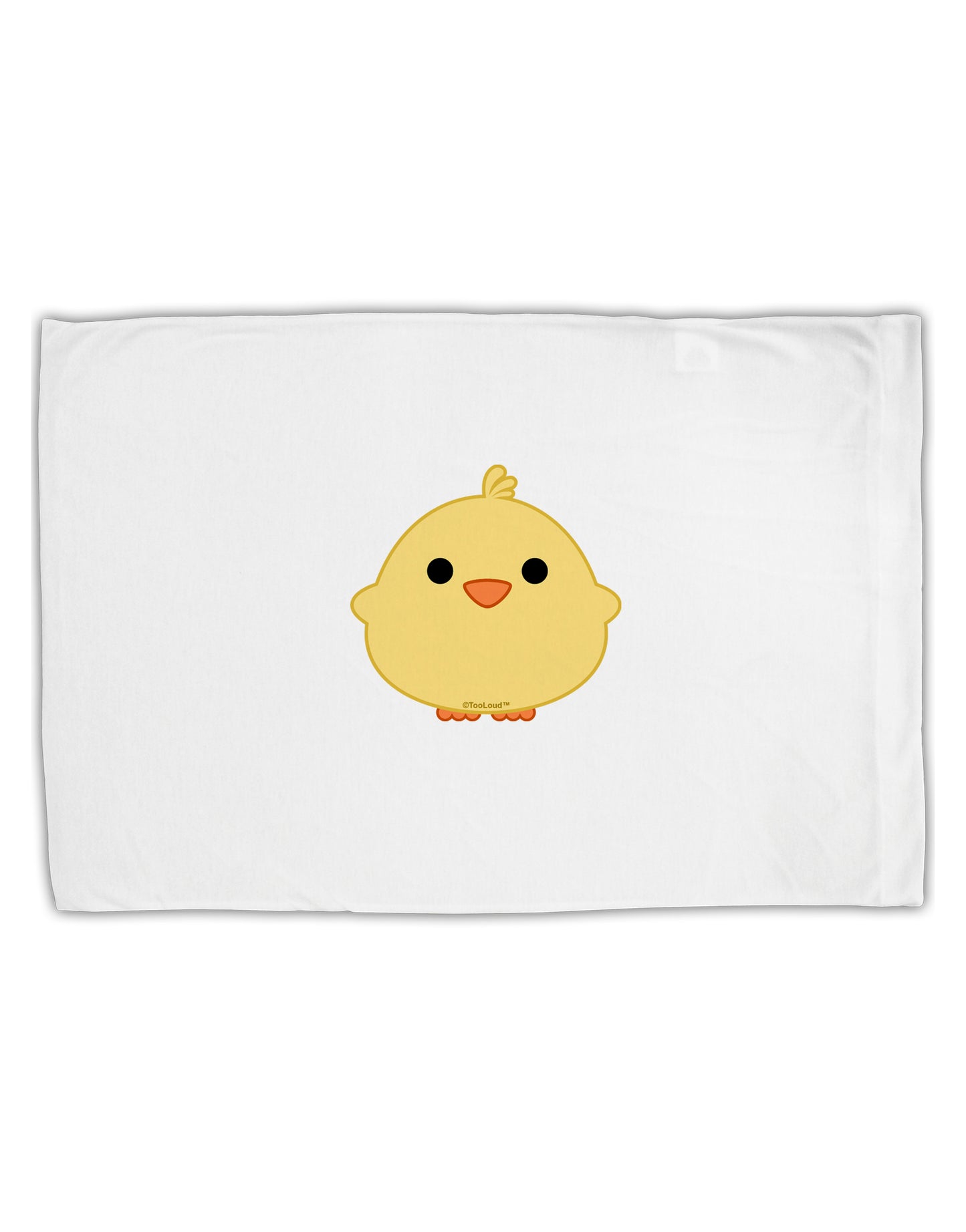 Cute Little Chick - Yellow Standard Size Polyester Pillow Case by TooLoud-Pillow Case-TooLoud-White-Davson Sales
